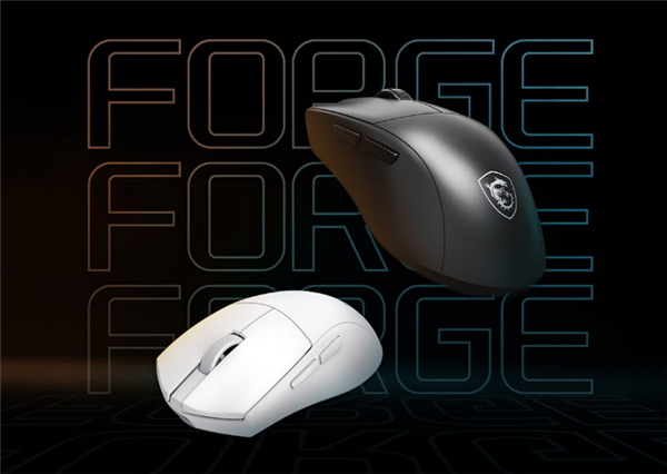 发199元 ：原相PAW3395、轻至55gPG电子微星FORGE GM500 W鼠标首(图2)